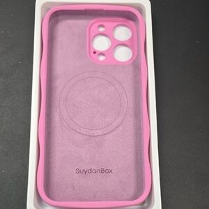 Apple Pink Wave Design Phone Case